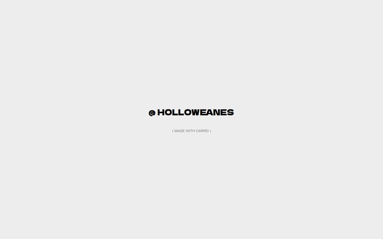 Carrd profile picture for @holloway